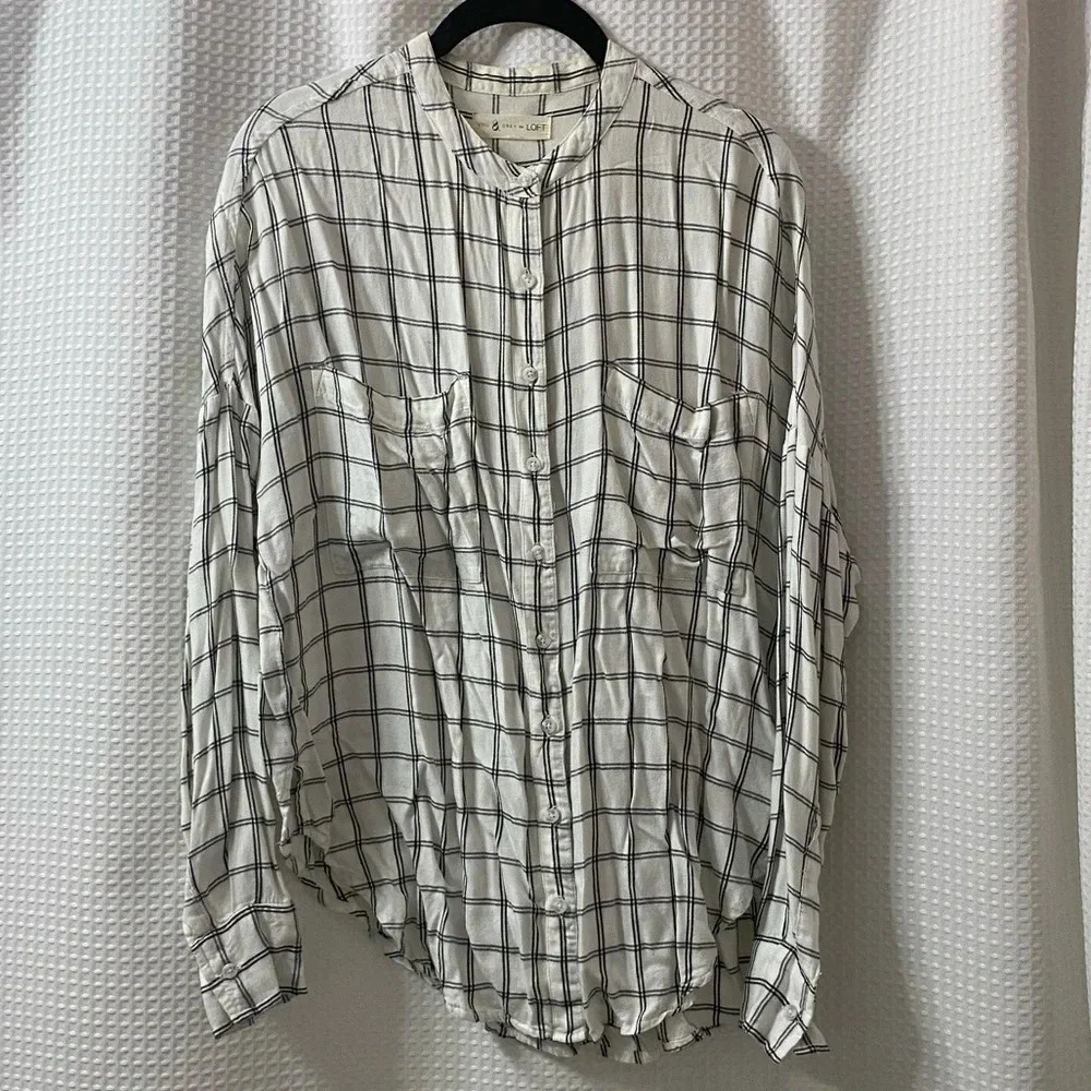 L&G Plaid Tie Front Shirt - Picture 8 of 10